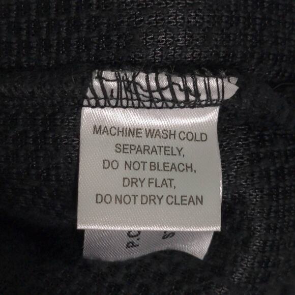 Carbon 2 Cobalt Mens Fleece Jacket Black Quarter Zip Mockneck Sherpa Large Tall - Picture 6 of 8